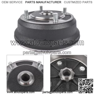 Front Brake Drum for Kawasaki Mule 3000 3010 4000 4010 Gas Diesel 2001-2008 (For: More than one vehicle)