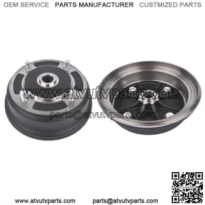 Pair For Kawasaki Mule 3000 3010 4000 4010 KAF950B 4x4 Diesel Front Brake Drums (For: More than one vehicle)