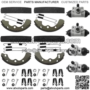 Wheel Cylinder Brake Shoe Front Rear All for Kawasaki Mule 3000 3010 3020 4000 4010 KAF620 KAF950 Diesel 2001-2021 43092-1053 43092-1054 41048-1132 41048-1133