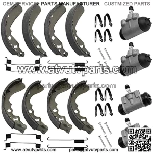Front Rear Brake Wheel Cylinders All 4 fit for Kawasaki KAF300 Mule 500 520 550 1991-2004