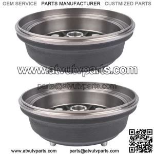 Pair Front Brake Drums for Kawasaki Mule 3000 3010 4000 4010 KAF950E 4x4  Diesel