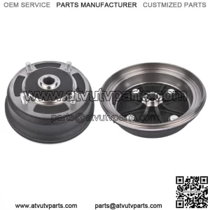 Pair For Kawasaki Mule 3000 3010 4000 4010 KAF950B 4x4 Diesel Front Brake Drums