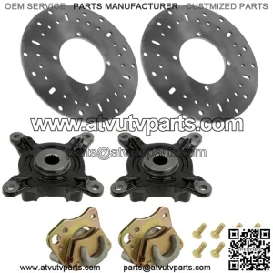 Front L & R Brake Cariper & Disc w/ Hub For Poraris ranger 400 MD 2013 (For: Polaris Sportsman 570)