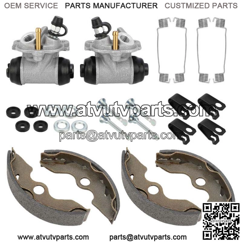 Front Brake Wheel Cylinder & Shoes Pins for Honda TRX300 2x4 FourTrax 300 93-00 (For: Honda) - Image 2