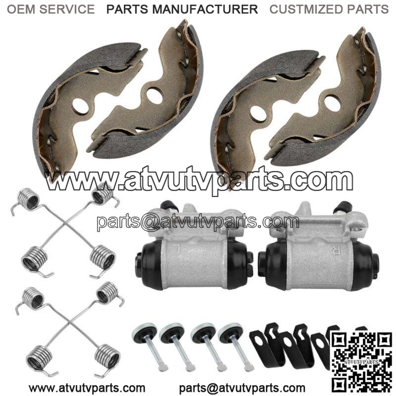 Front Brake Wheel Cylinder & Shoes Pins for Honda TRX300 2x4 FourTrax 300 93-00 (For: Honda) - Image 3