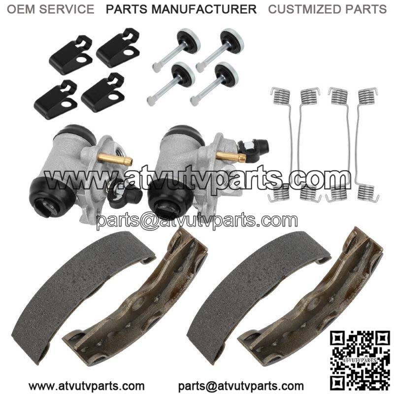 Front Brake Wheel Cylinder & Shoes Pins for Honda TRX300 2x4 FourTrax 300 93-00 (For: Honda) - Image 4