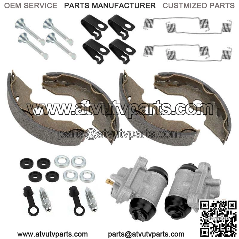 Front Brake Wheel Cylinder & Shoes Pins for Honda TRX300 2x4 FourTrax 300 93-00 (For: Honda) - Image 5