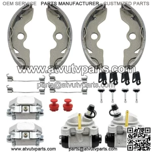Front Brake Wheel Cylinder Shoes Adjusters Kit for Honda FourTrax 300 2x4 TRX300 (For: Honda)