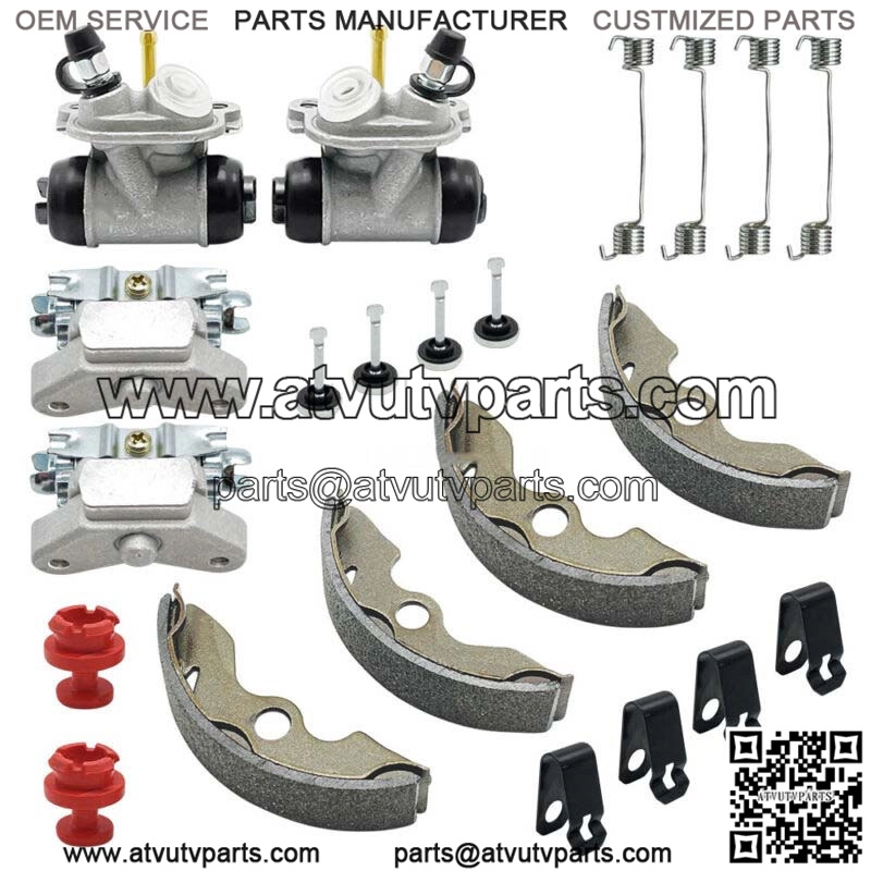 Front Brake Wheel Cylinder Shoes Adjusters Kit for Honda FourTrax 300 2x4 TRX300 (For: Honda) - Image 2