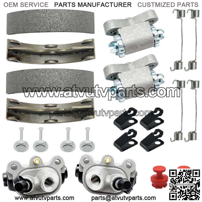 Front Brake Wheel Cylinder Shoes Adjusters Kit for Honda FourTrax 300 2x4 TRX300 (For: Honda) - Image 3