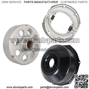 Rear Brake Drum for Honda TRX300FW FourTrax 300 4X4 1988-96 w/Cover Brake Shoe (For: Honda)