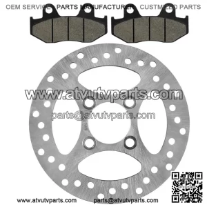 Rear Brake Disc Rotor W/ Pad For Yamaha YFZ450 2006 2007-2013 (Not For YFZ450R )