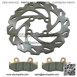 Rear Wave Disc Brake Rotor & Pads for Yamaha YFZ450, YFZ450R & YFZ450X 2006-2023