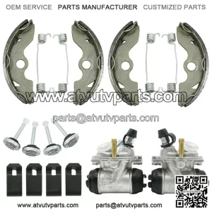 Front Brake Wheel Cylinders w/Shoes for Honda FourTrax 300 TRX300 2x4 1993-2000