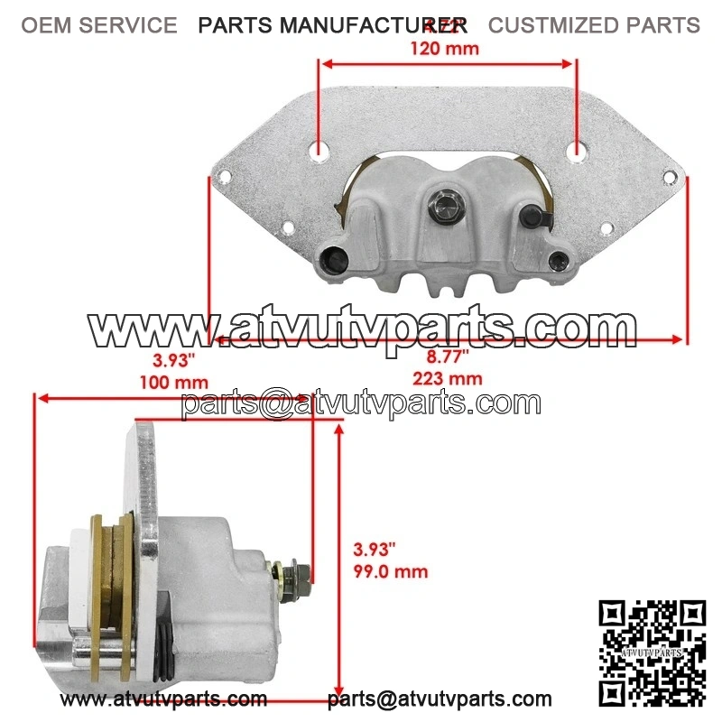 Front Left Brake Caliper For Polaris Ranger XP 1000 Crew XP 1000 21-22 1913791 - Image 2
