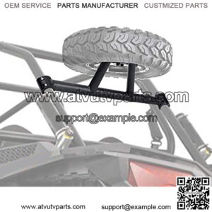 RZR Spare Tire Mount, RZR Spare Tire Rack with Black Powder Coated Compatible with 2014-2021 Polaris RZR XP 1000/4 1000 /Turbo (UP TO 30" TIRE) 2879464