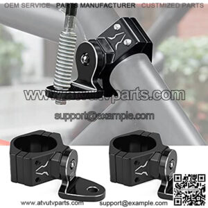 2 PCS Heavy Duty Adjustable UTV Flag Mount Whip Light Mount for 1.75 to 2 inch Roll Bar Compatible with Polaris RZR 900 1000 XP Pro Turbo Can Am Maverick Commander