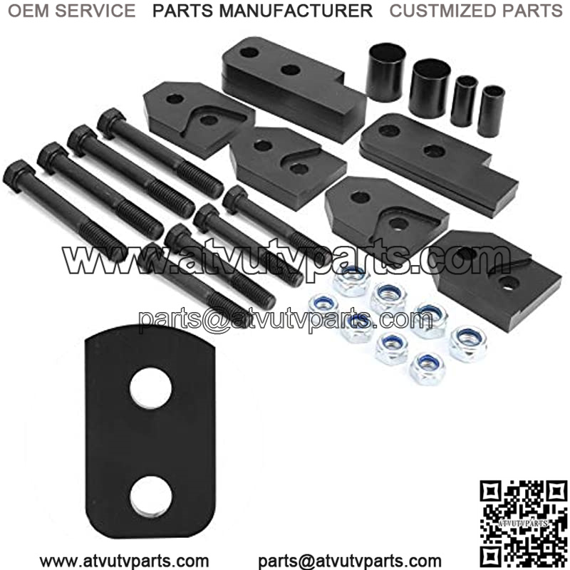 ATV Full Lift Kit 2inch Full Suspension Lift All?Terrain Vehicle Lifting Tool Black Fit for Yamaha Rhino 450/660/700 - Image 2