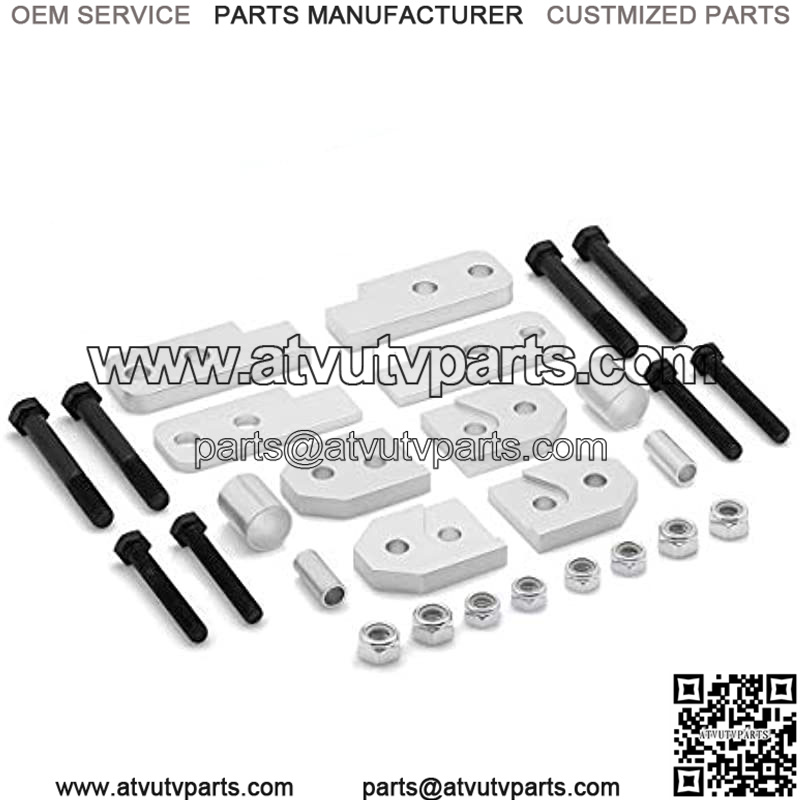 Fits Yamaha 2" Front + Rear Lift Kit 450 + 660 + 700 ATV Full Suspension Lift (Silver) T6 Billet - Image 2