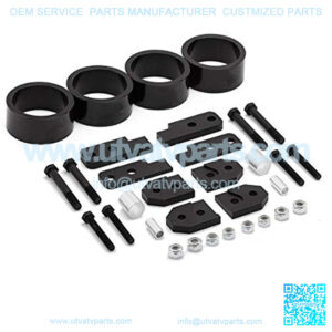 Fits Yamaha 4" Front + Rear Lift Kit 450 + 660 + 700 ATV Full Suspension Lift kit (Black) T6 Billet