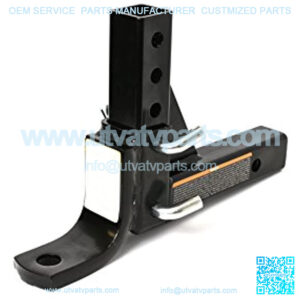 70067 8-Position Adjustable Ball Mount - 5000 lbs. Capacity , Black