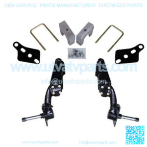 Club Car DS / Carryall Lift Kit - 6" Drop Spindle - Gas 81+ - ( Carryall with factory 4-wheel mechanical brakes only)