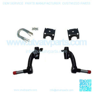 EZGO (W/Twin Cylinders) Lift Kit - 6" Drop Spindle (Gas 01.5-09 with newer style steering)
