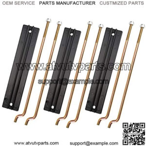 Golf Cart Battery Hold Down Retainer Plate with Rods Kit for Club Car DS and Carryall Electric 1998-2005, OEM# 1013683 101090801