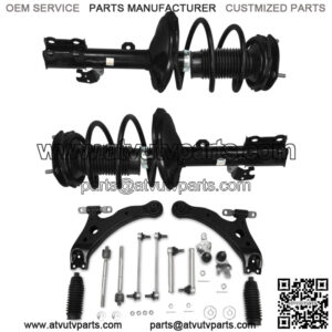 14pc For 04-07 Toyota Highlander RX330 Front Struts Lower Control Arm Suspension