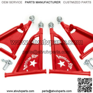 4130 Chromoly RZR 570-RZR 800 Plus 1 1/2 Inch Forward A-Arms RED!