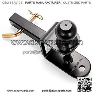 ATV/UTV Mount With Hitch Ball And Winch Strap Loop (2" Ball 1 1/4" Shank) (66024)