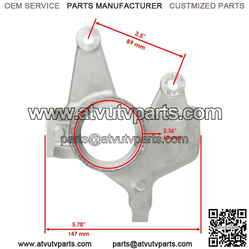 Front Left Wheel Axle Knuckle Fits Can-Am 705401290 - Image 2