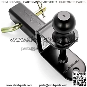 ATV/UTV Mount with Hitch Ball and Winch Strap Loop (2" Ball 2" Shank) (66025)