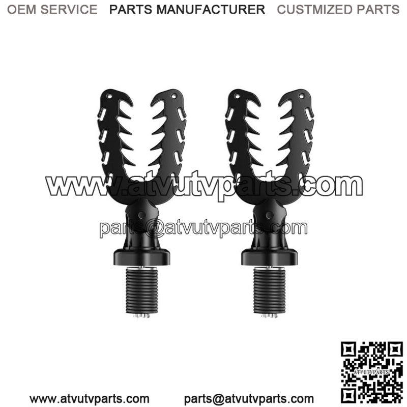 For Polaris Ranger XP 1000 UTV Gun Holder Rifle Mount Tool Rack Ties Down Anchor