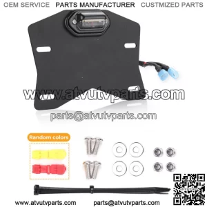 Universal LED License Plate Light Holder ATV /UTV For Polaris RZR PRO XP Honda