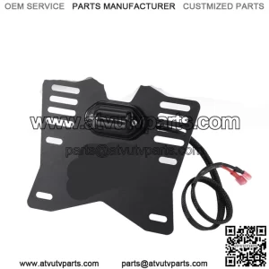 UTV/ATV LED License Plate Light Holder for 1.25"-2" Polaris RZR Can Am X3 Honda