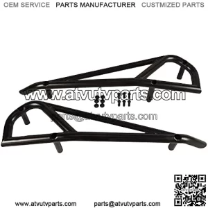 Rock Sliders - Nerf Bars - Tree Kickers fits 2015-23 Polaris RZR 900, 1000 XP Turbo - 2 Seater BLK