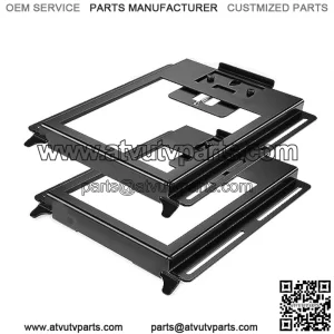 KEMIMOTO UTV Seat Bases Lowering Base Accessories Lower Seat Replacement Made of Thick Steel Compatible with RZR 800 900 S 1000 XP Turbo S, RS1, General Seat Bases Adapter More Room (A Pair)
