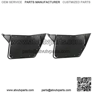 2 Pcs Metal Doors For 2008-2014 Polaris RZR 800| S 800 | RZR 570 | XP 900, UTV Dual Stage Automotive Style Slam Latch 2 Door Models 1 Pair(Black)