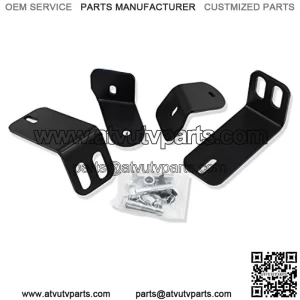 A-Pillar Roll Bar Upper Over Hood Mounting Brackets Compatible with 30" LED Light Bar Compatible with Polaris RZR 900 900S 1000 Turbo