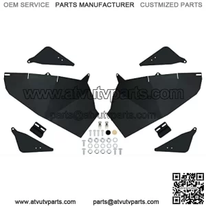 Metal Doors Compatible with 2014-2022 Polaris RZR XP 1000/ XP Turbo/Turbo S/S 1000/ S 900 2-Seats, W/Triangle Side Doors Half Door Panel Insert Kit, Black