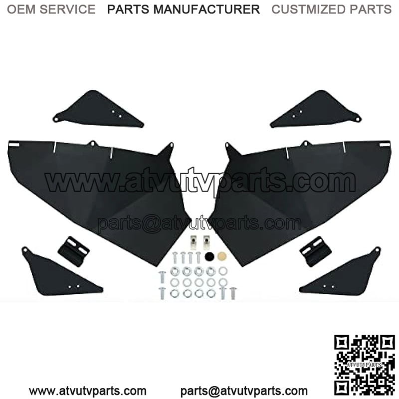 Metal Doors Compatible with 2014-2022 Polaris RZR XP 1000/ XP Turbo/Turbo S/S 1000/ S 900 2-Seats, W/Triangle Side Doors Half Door Panel Insert Kit, Black