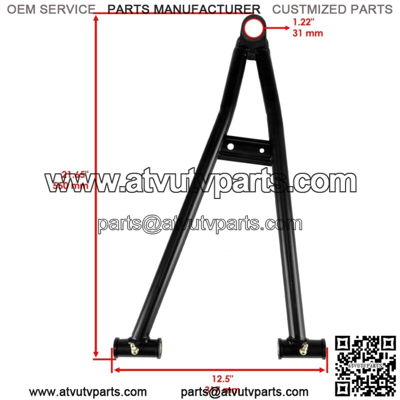 Front L Upper & Lower Control Arm For Polaris Ranger Crew XP 1000 CREW EPS 2018 (For: Polaris) - Image 2