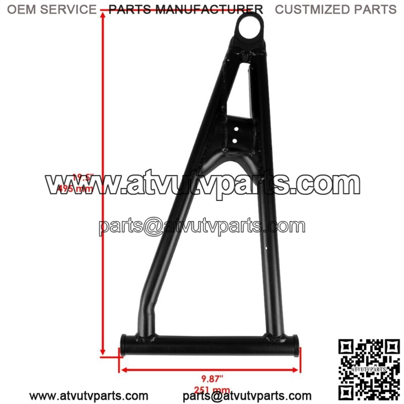 Front L Upper & Lower Control Arm For Polaris Ranger Crew XP 1000 CREW EPS 2018 (For: Polaris) - Image 3