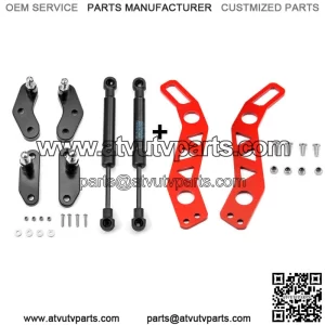 Door Latches Handles Red + Door Opener Kit For Can-Am Maverick X3 X3 Max 17-23