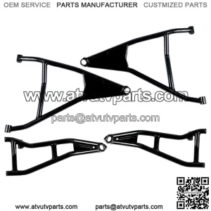 Fit for Can-Am Maverick X3 2017 up+ High Clearance A-Arms 72" Body Black