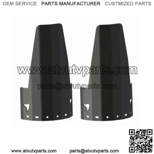 Can Am Maverick X3 XDS XRS Shock Guards Aluminum CNC Cut 2017-2018 Black
