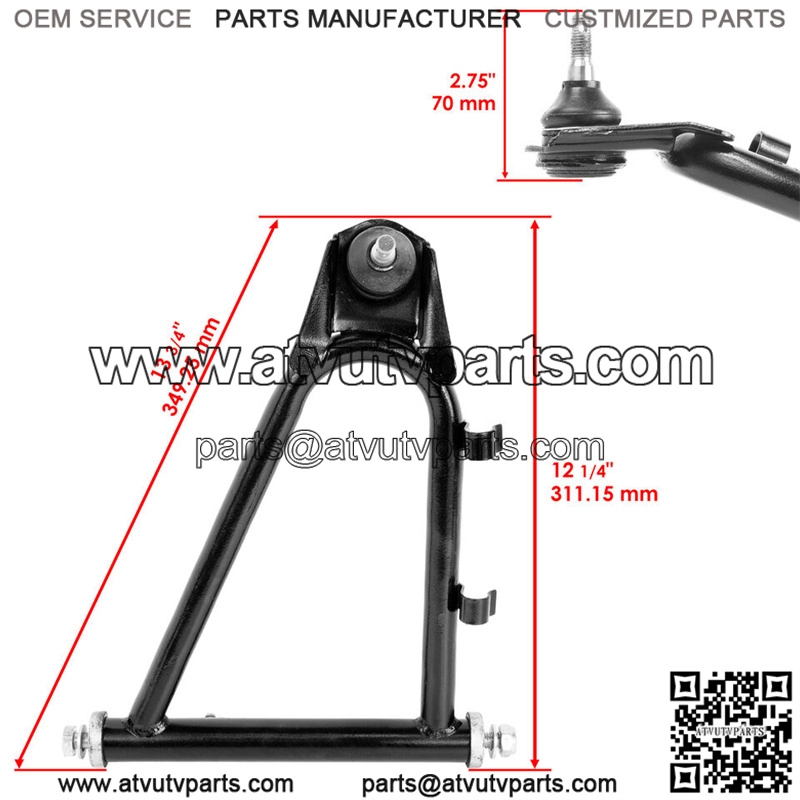 Front Upper Left And Right A-Arms for Yamaha Banshee 350 YFZ350 1991-2006 - Image 2