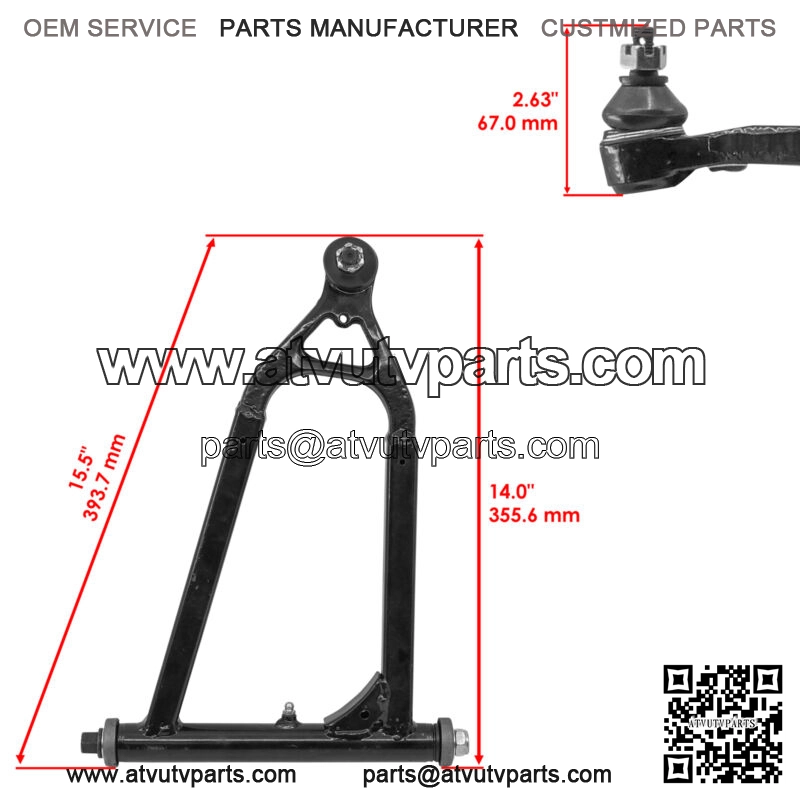 Front Upper Lower Left Right A-Arm for Yamaha RAPTOR 700 YFM700R 2006-09 - Image 3