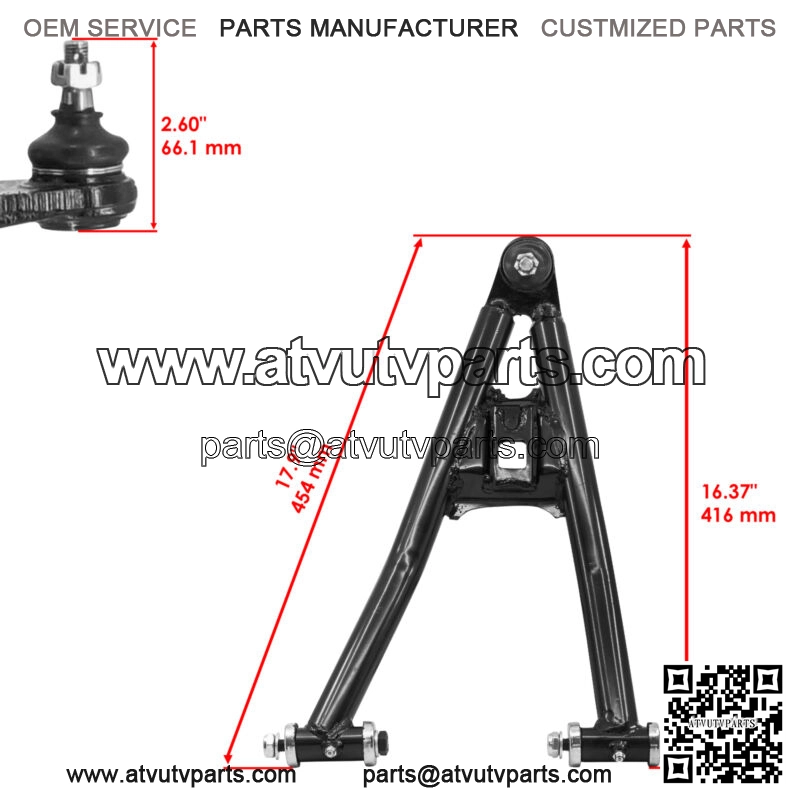 Front Upper Lower Left Right A-Arm for Yamaha RAPTOR 700 YFM700R 2006-09 - Image 4